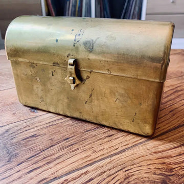 Contenitore vintage in ottone per gioielli e accessori - Italia 1960 - Contenitori