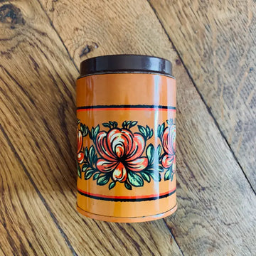 Coppia Barattoli da Cucina Vintage Arancioni - Italia 1970 - Barattoli vintage