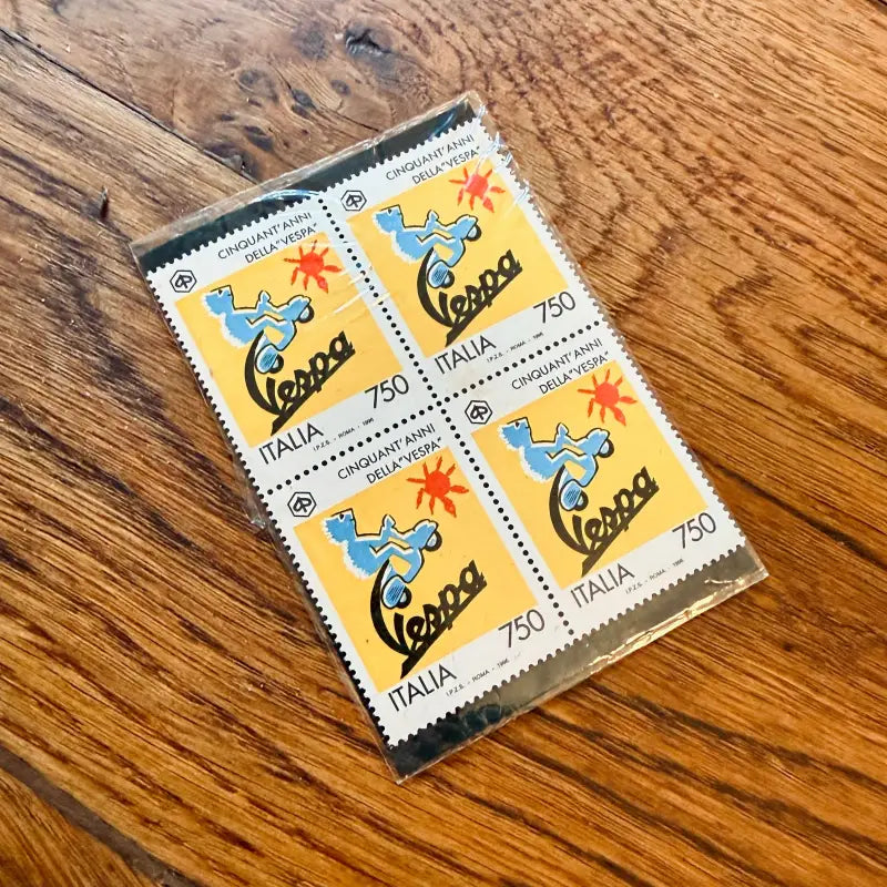 Foglio Francobolli 50 Anni Vespa Anniversario 750 Lire - Italia 1996 - Francobolli