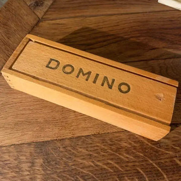 Gioco Domino vintage con scatola in legno - Italia 1980 - Giochi da tavolo