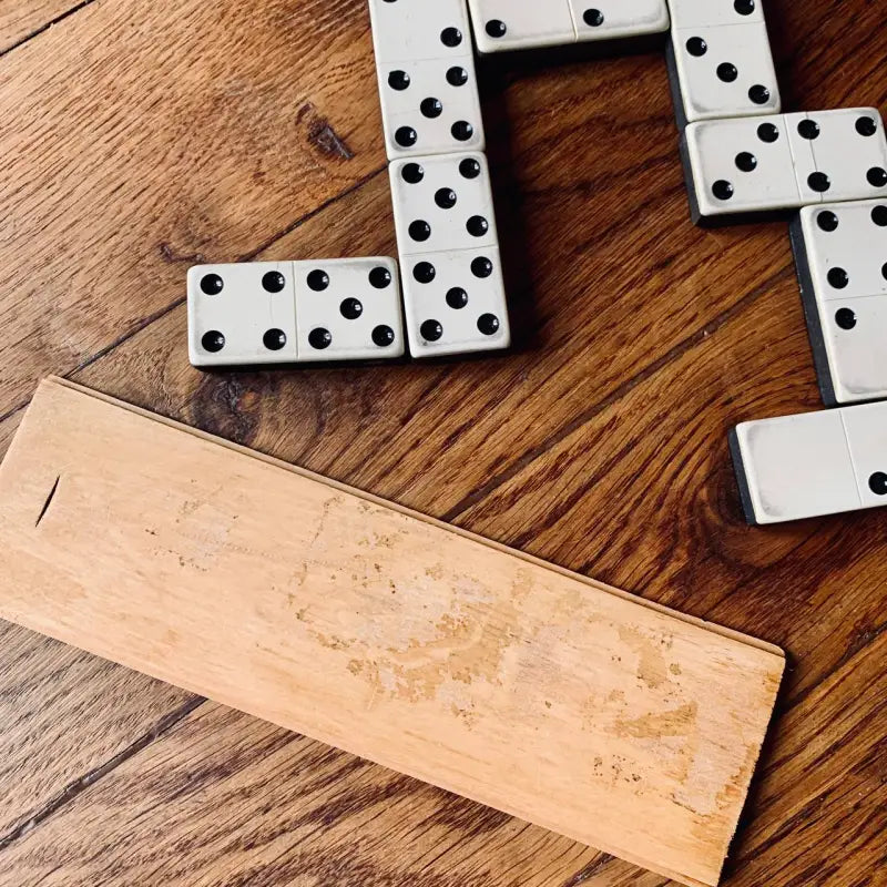 Gioco Domino vintage in Legno e Bachelite - Italia 1960 - Giochi da tavolo