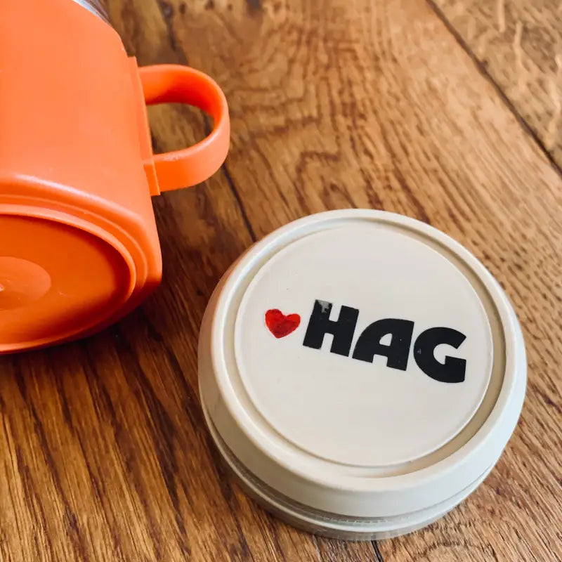 HAG Thermos Caffè Arancione Design - Italia 1970 - Tazzine