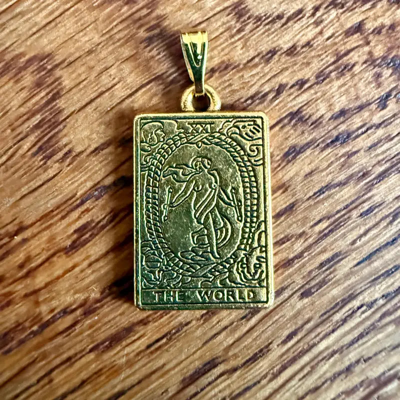 Il Mondo tarocchi ciondolo vintage in metallo - Spagna 2000 - Ciondoli