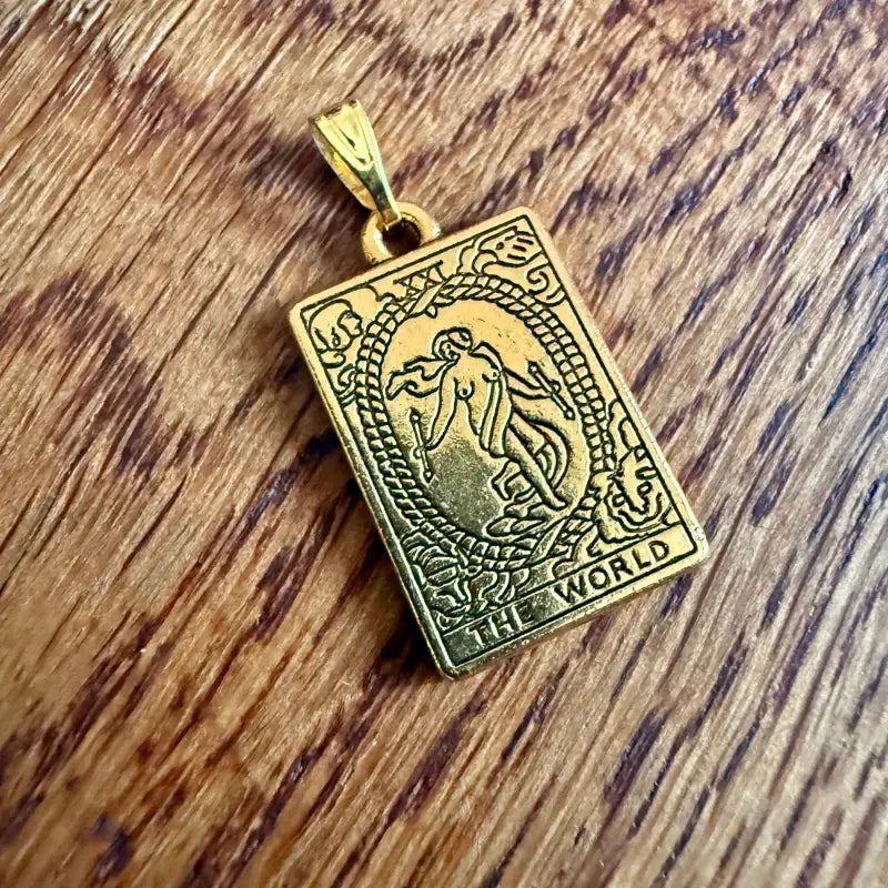 Il Mondo tarocchi ciondolo vintage in metallo - Spagna 2000 - Ciondoli