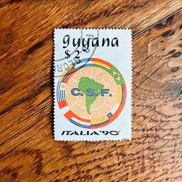 Italia 90 Guyana Francobollo Celebrativo - Italia 1988 - Francobolli