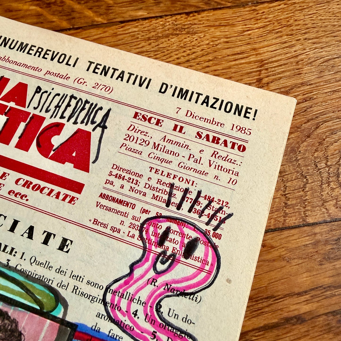 La Settimana Psichedelica – Max Petrone × Dispensa Vintage, dettaglio