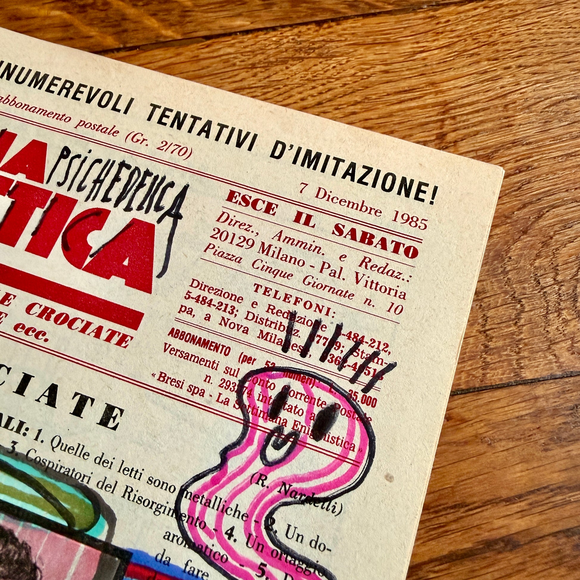 La Settimana Psichedelica – Max Petrone × Dispensa Vintage, dettaglio