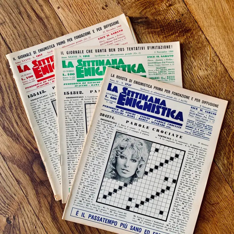 La Settimana Enigmistica vintage non compilata idea regalo - 1976/1991 - Riviste vintage