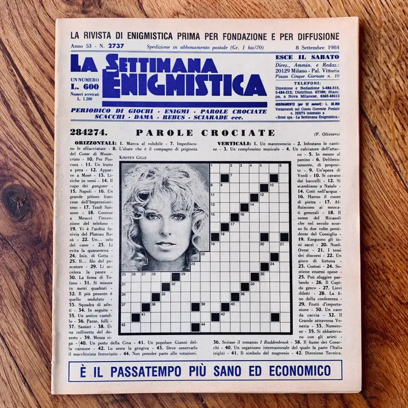 La Settimana Enigmistica vintage non compilata idea regalo - 1976/1991 - Riviste vintage