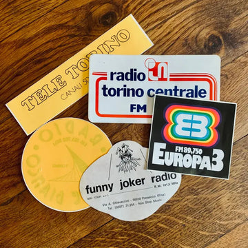 Lotto Adesivi Radio e TV - Italia 1980 - Adesivi