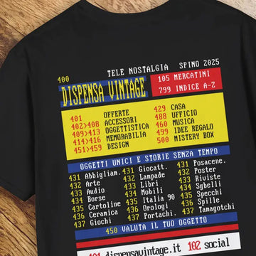 Maglietta Tele Dispensa Vintage Unisex T-Shirt Retro - T-Shirt