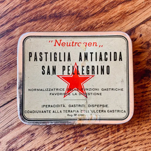 Magnesia San Pellegrino ’Neutrogen’ scatola vintage - Italia 1970 - Scatole vintage