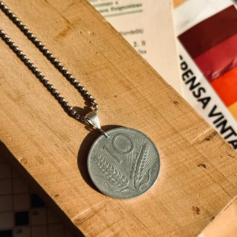 Moneta Charm Ciondolo Vintage 10 Lire Idea Regalo Compleanno Anniversario - Ciondoli