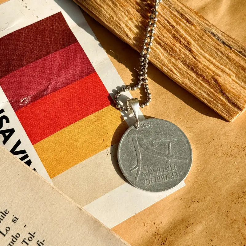 Moneta Charm Ciondolo Vintage 10 Lire Idea Regalo Compleanno Anniversario - Ciondoli