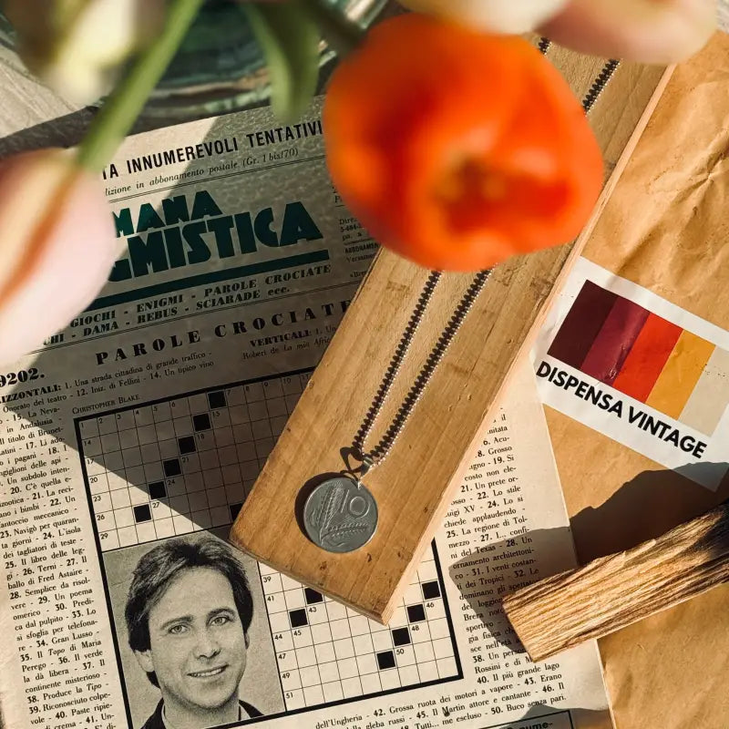 Moneta Charm Ciondolo Vintage 10 Lire Idea Regalo Compleanno Anniversario - Ciondoli