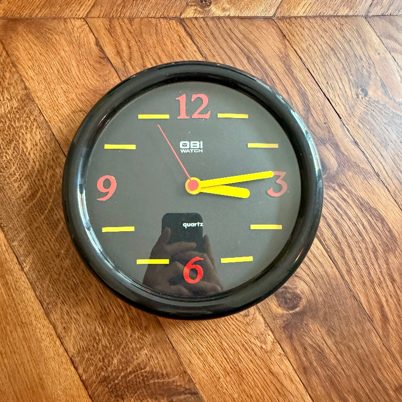 Orologio da parete Space Age OBI Watch - Italia 1980