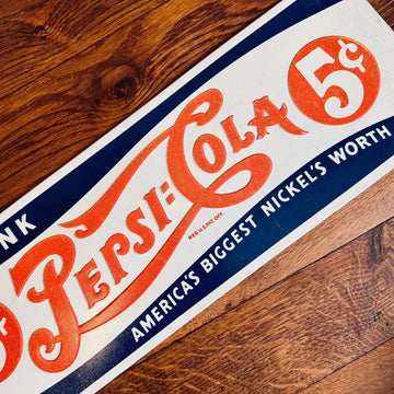 Pepsi Cola Targa Metallo Rilievo 5 Cent. - USA 1999 - Targhe e Insegne