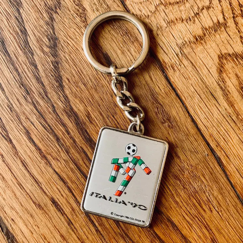 Portachiavi con il logo della mascotte dei Mondiali di Italia ’90.