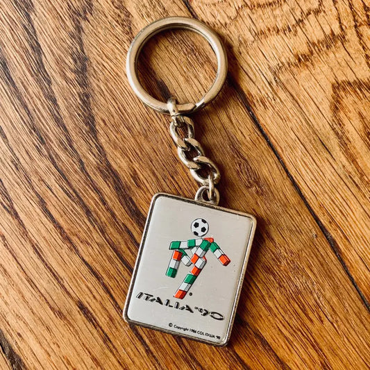 Portachiavi con il logo della mascotte dei Mondiali di Italia ’90.