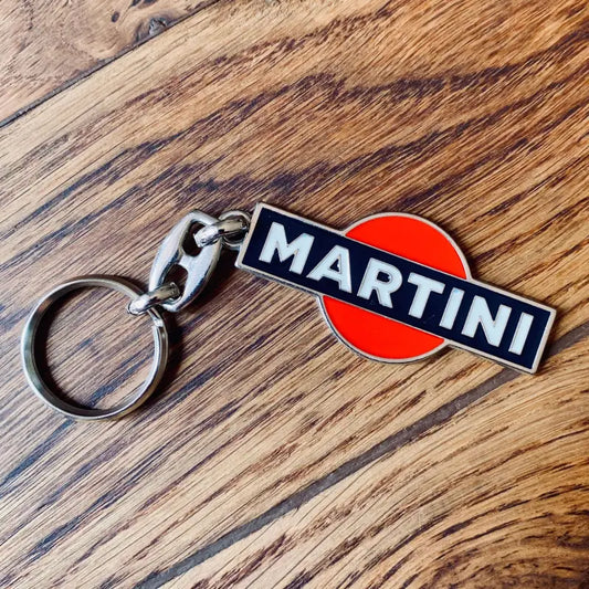Portachiavi Martini vintage originale in metallo - Italia 2000 - Portachiavi
