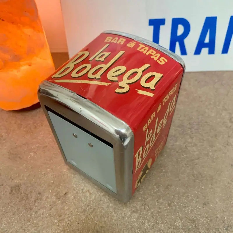 Portafazzoletti vintage da bar modernariato - Spagna 2000 - Portafazzoletti