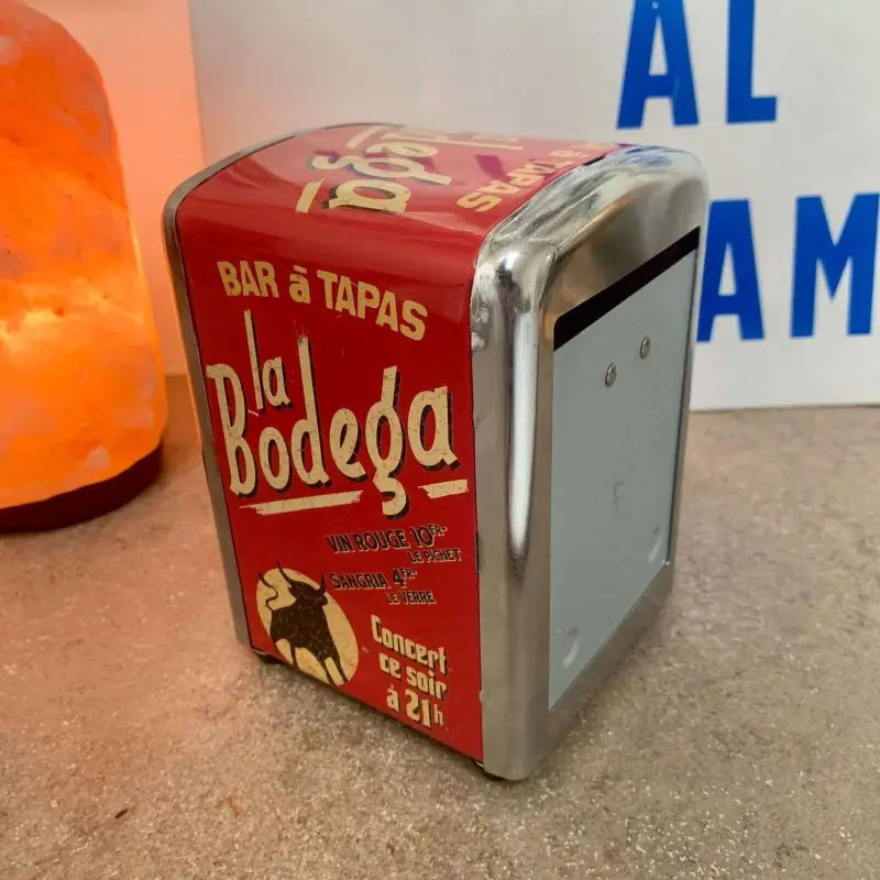 Portafazzoletti vintage da bar modernariato - Spagna 2000 - Portafazzoletti