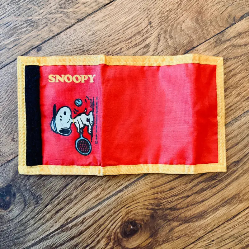 Portafogli Snoopy The Peanuts vintage in tessuto - USA 1985 - Accessori