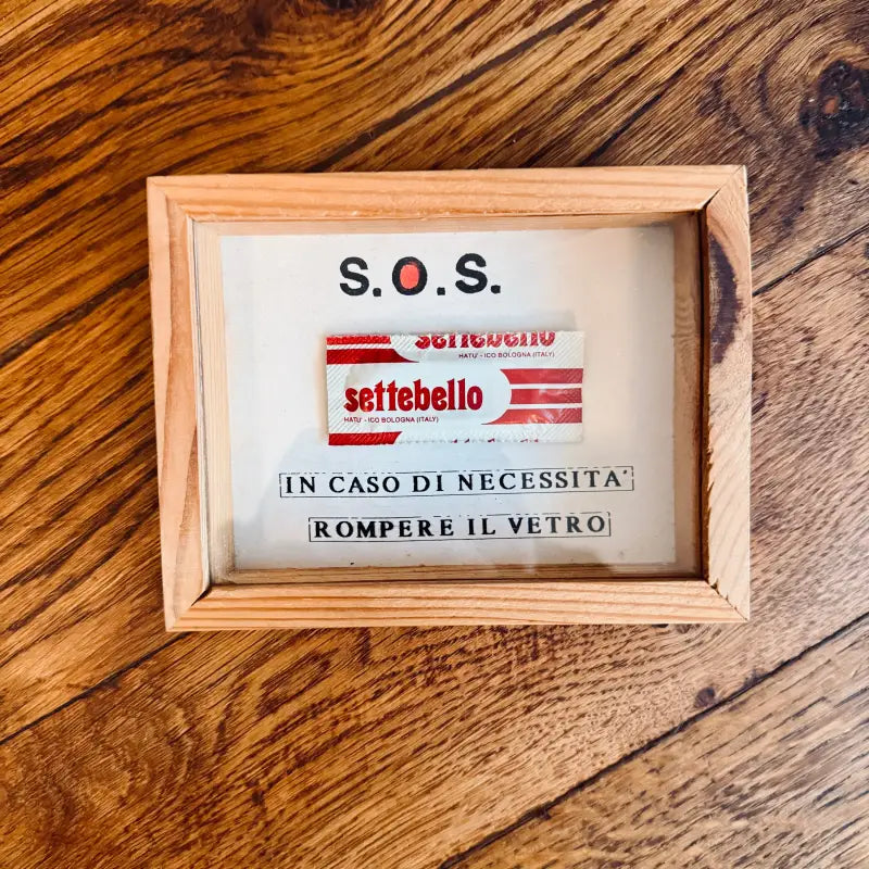 Preservativi Settebello Quadro Promozionale SOS - Italia 1990 - Specchi e cornici