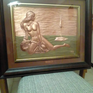 Quadro a sbalzo su rame di Falbo Antonio il partigiano - Arte