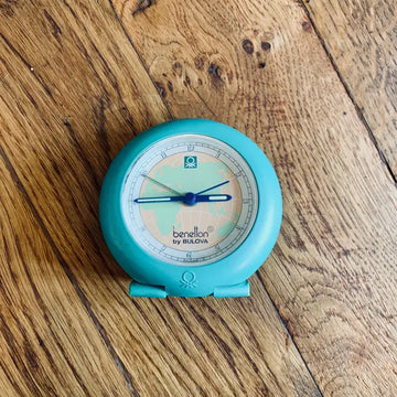Rara Sveglia Benetton by Bulova Space Age Azzurra - Italia 1990 - Sveglie