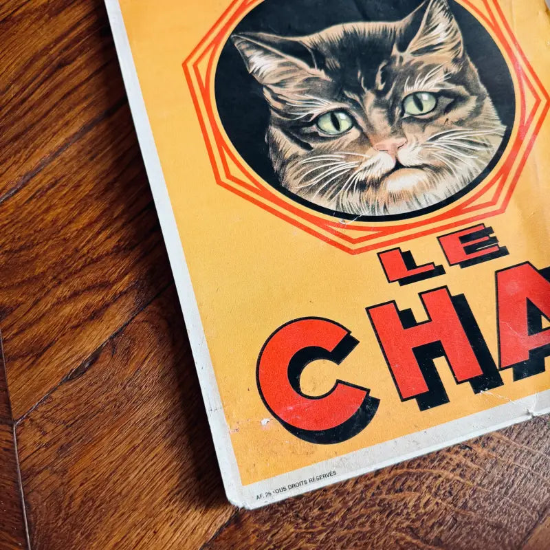 Savon Le Chat Poster Vintage Originale - Francia 1980 - Poster