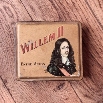 Scatola di metallo sigari vintage ’Willem II’ - Olanda 1970 - Portaoggetti