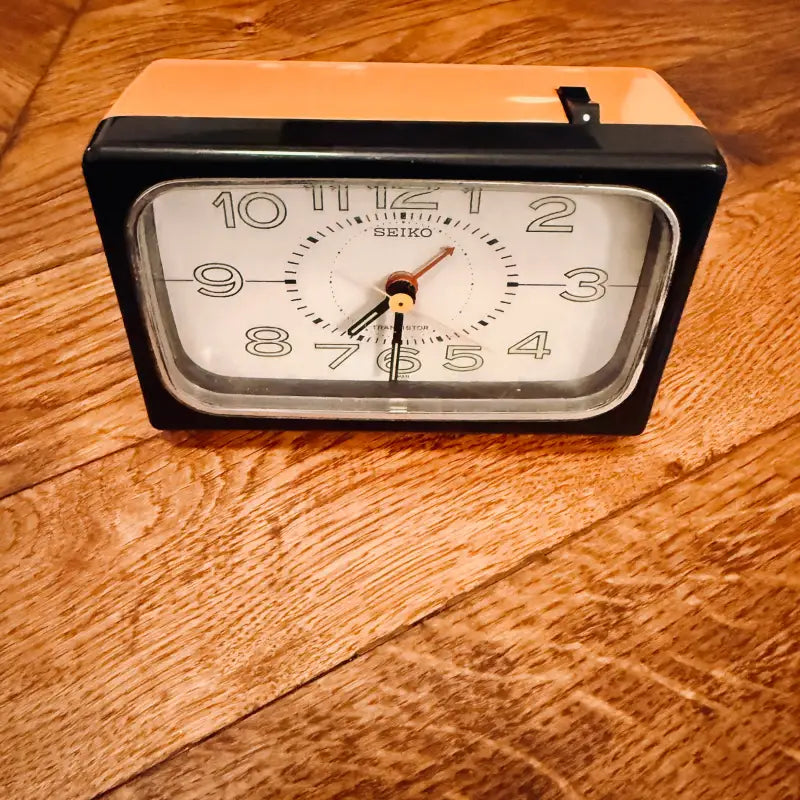Seiko Orologio Sveglia Vintage TP-359 Modernariato Arancione - Giappone 1980 - Sveglie