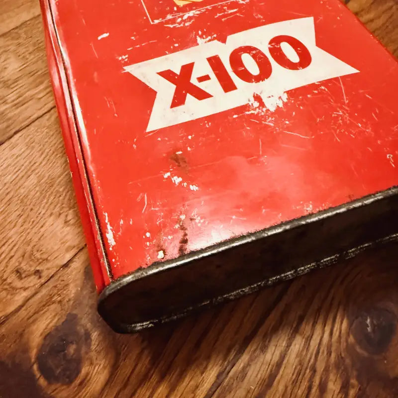 Shell X100 Latta Olio Motore Vintage - Francia 1965 - Oggettistica