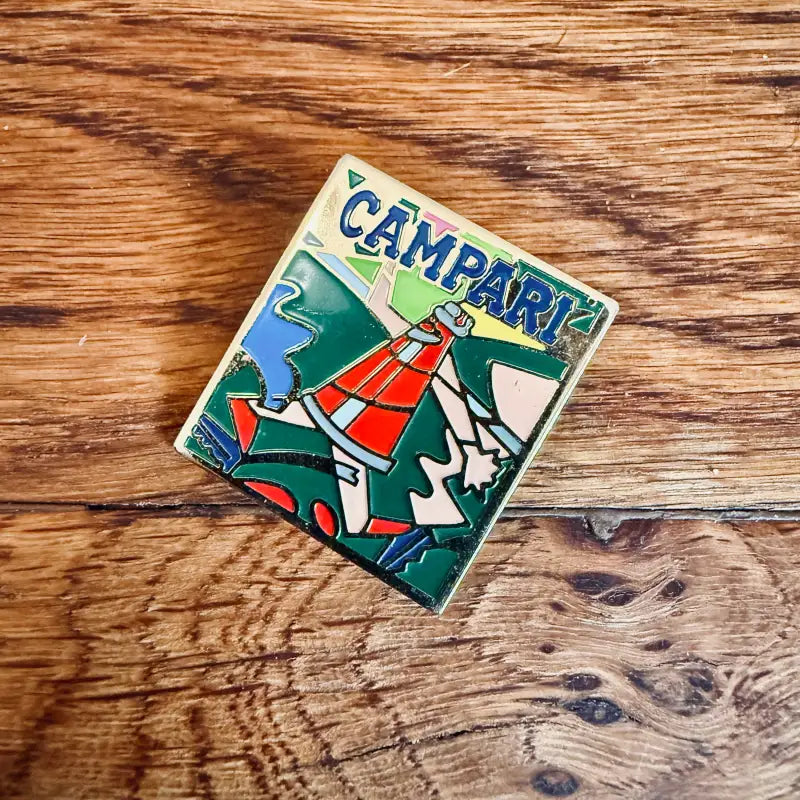 Spilla Vintage Campari Ugo Nespolo - Italia 2000 - Spille