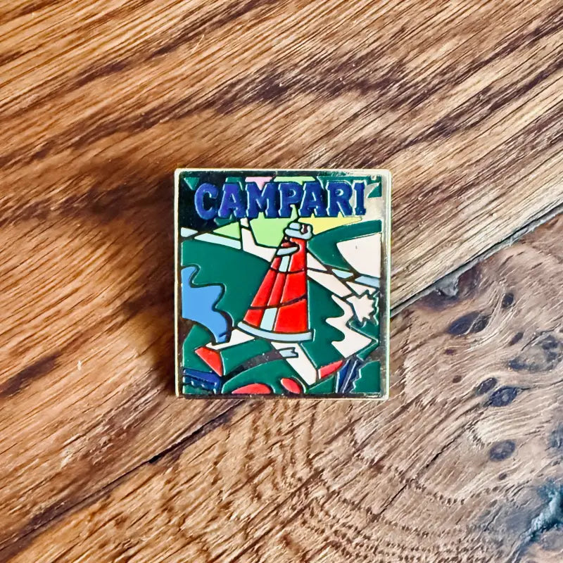 Spilla Vintage Campari Ugo Nespolo - Italia 2000 - Spille