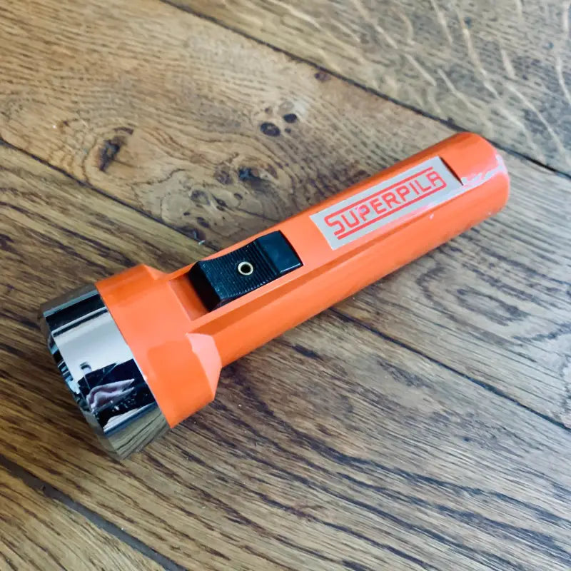 Superpila Vintage Orange Flashlight