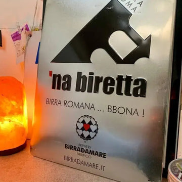Targa in Metallo ’Birradamare’ Na Birretta - Italia 2000 - Targhe e Insegne