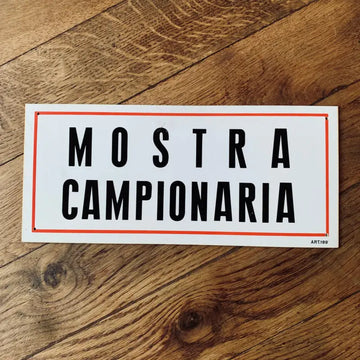 Targa Mostra Campionaria Vintage - Italia 1980 - Targhe e Insegne