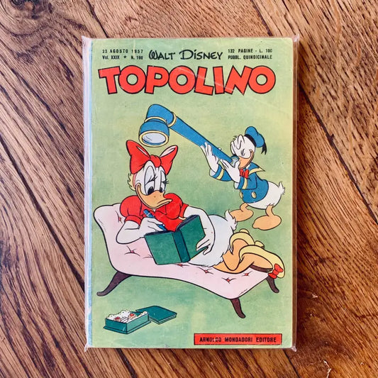 Topolino numero 169 rivista vintage completa con bollino - Italia 1957 - Riviste vintage