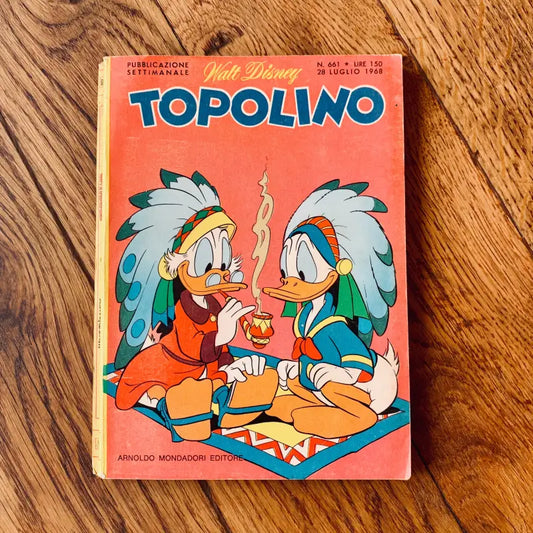 Topolino numero 661 vintage con Paperino e Paperone - Italia 1968 - Riviste vintage