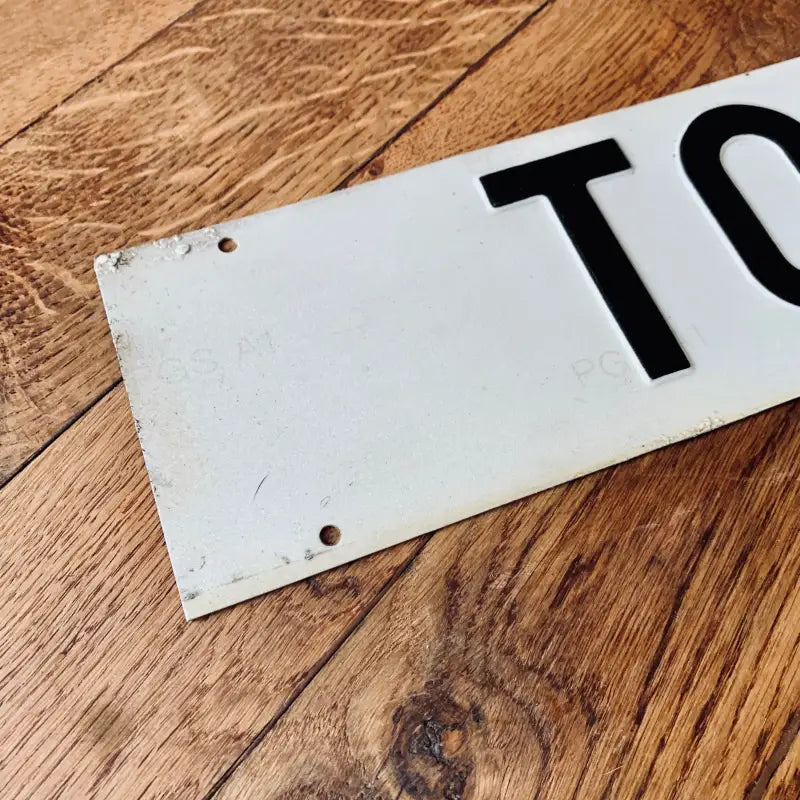 Targa Nome Testa Lowrider Originale Vintage - Oro/nero - Nuova - Foto 6