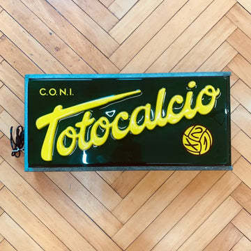 Totocalcio Insegna Termoformata Monofacciale - Italia 1980 - Targhe e Insegne